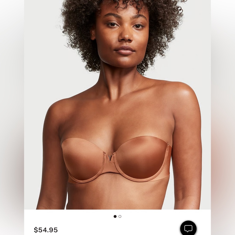 NWOT Victoria's Secret Bare Illusions Strapless Bra 34D
